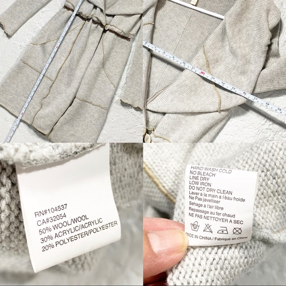 Anthropologie Tiny Shawl Collar Long Cardigan - Picture 3 of 8